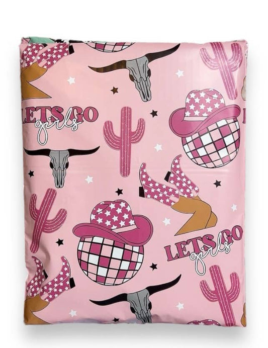 Trendy Chick Mailers - 14.5x19 Let’s Go Girl Poly Mailers: 500 pack